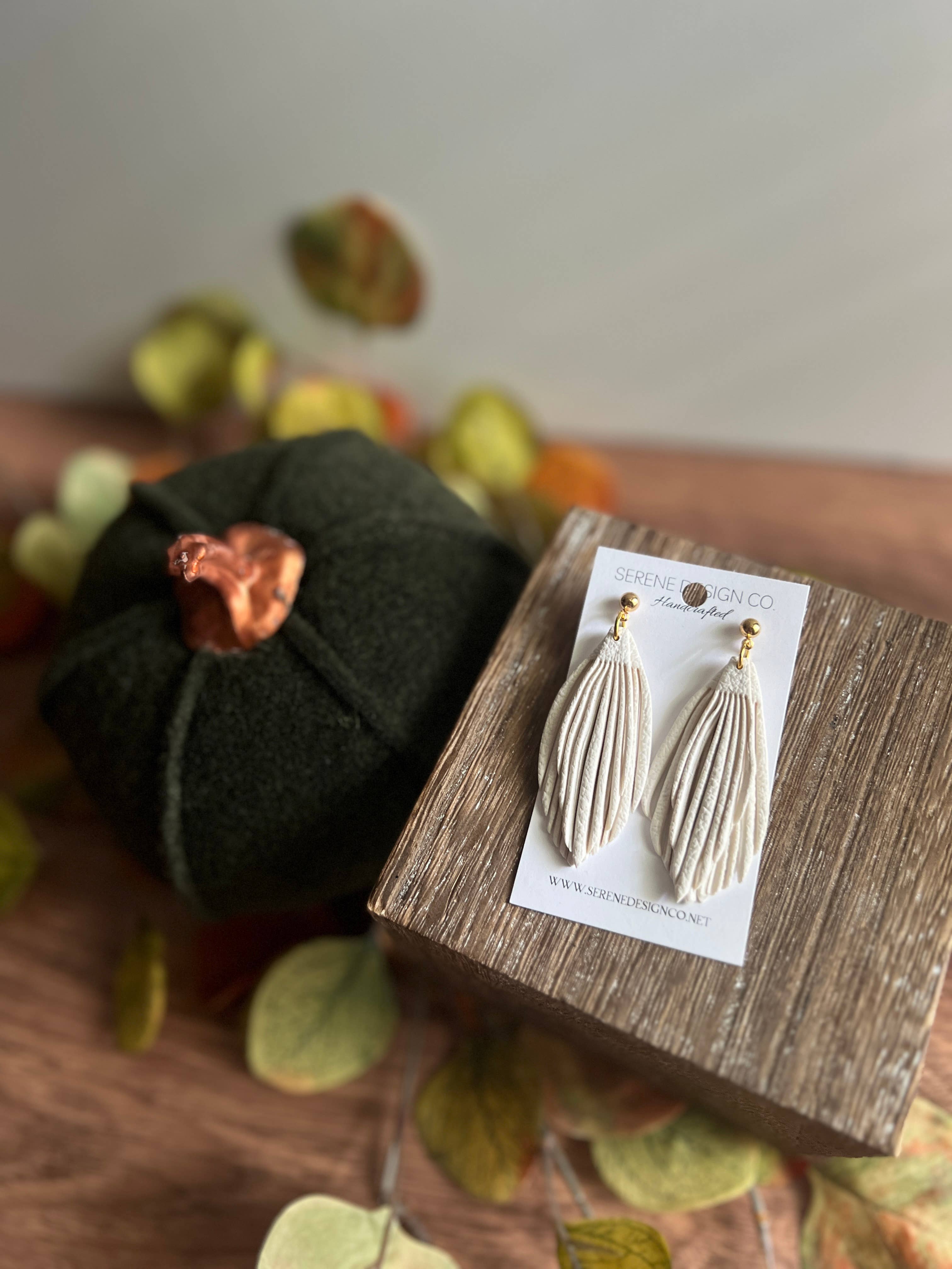 Serene Design Co. - Wholesale Dangle Earrings - Leather Dupe Fringe Statement Earrings10