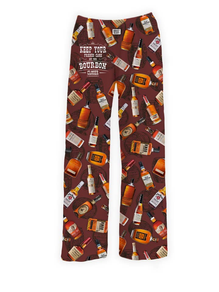 Keep Your Bourbon Closer lounge pants for wholesale by BRIEF INSANITY