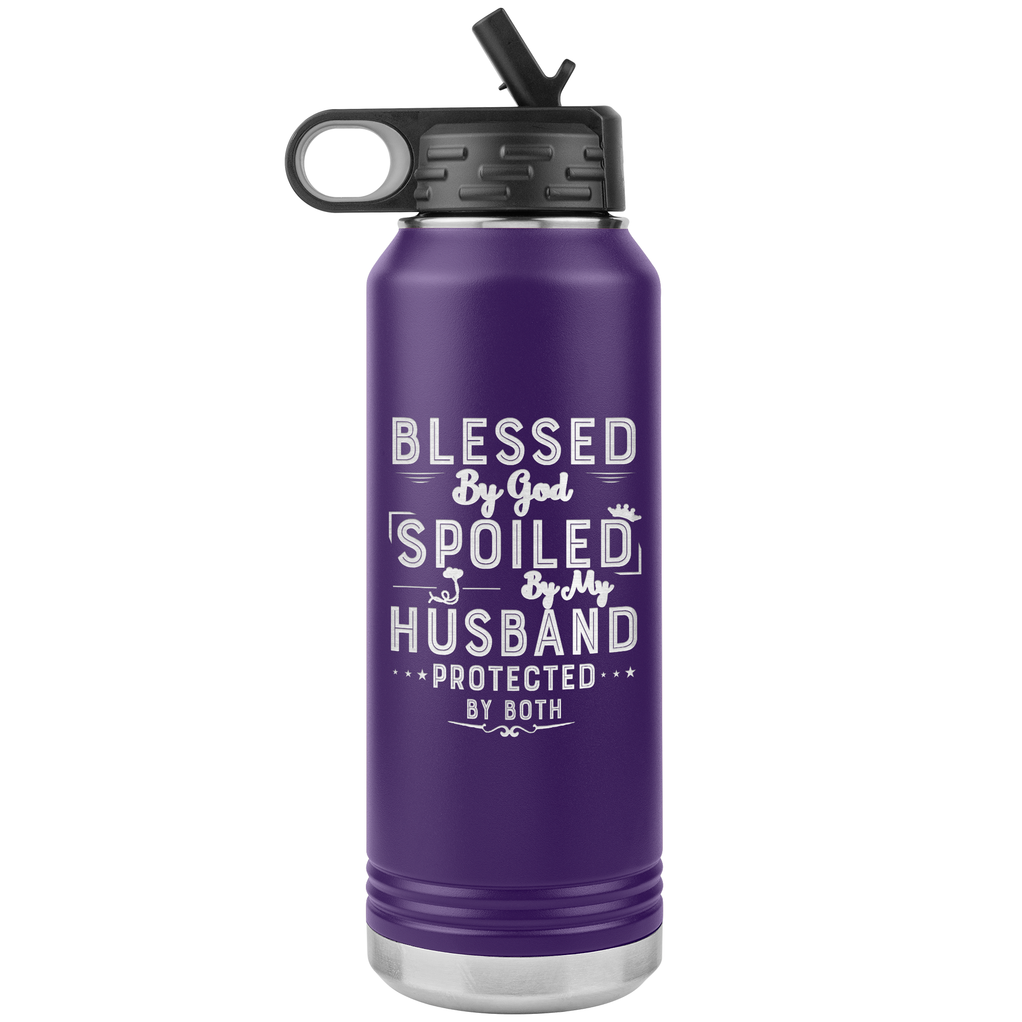 LA Shirt Company - Wholesale Water Bottle - Blessed By God - 32OZ WATER BOTTLE INSULATED11