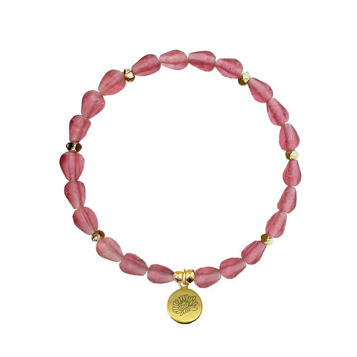 WorldFinds - Wholesale Charm/Dangle Bracelet - November • Birth Flower Bracelet2