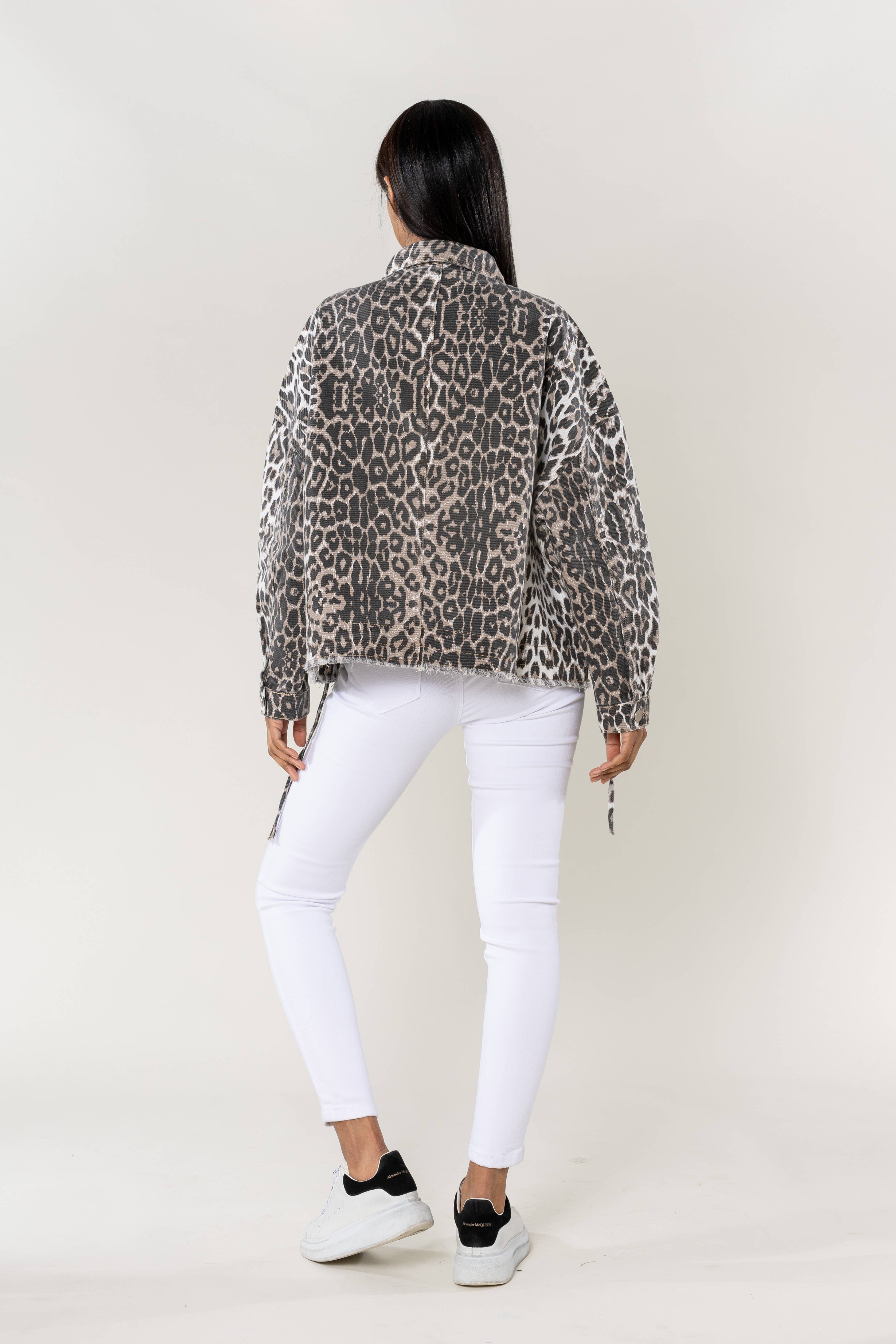 Nina Carter – Casaco de ganga - Mulher por atacado – Casaco de ganga oversized Nina Carter bolsos grandes S56257