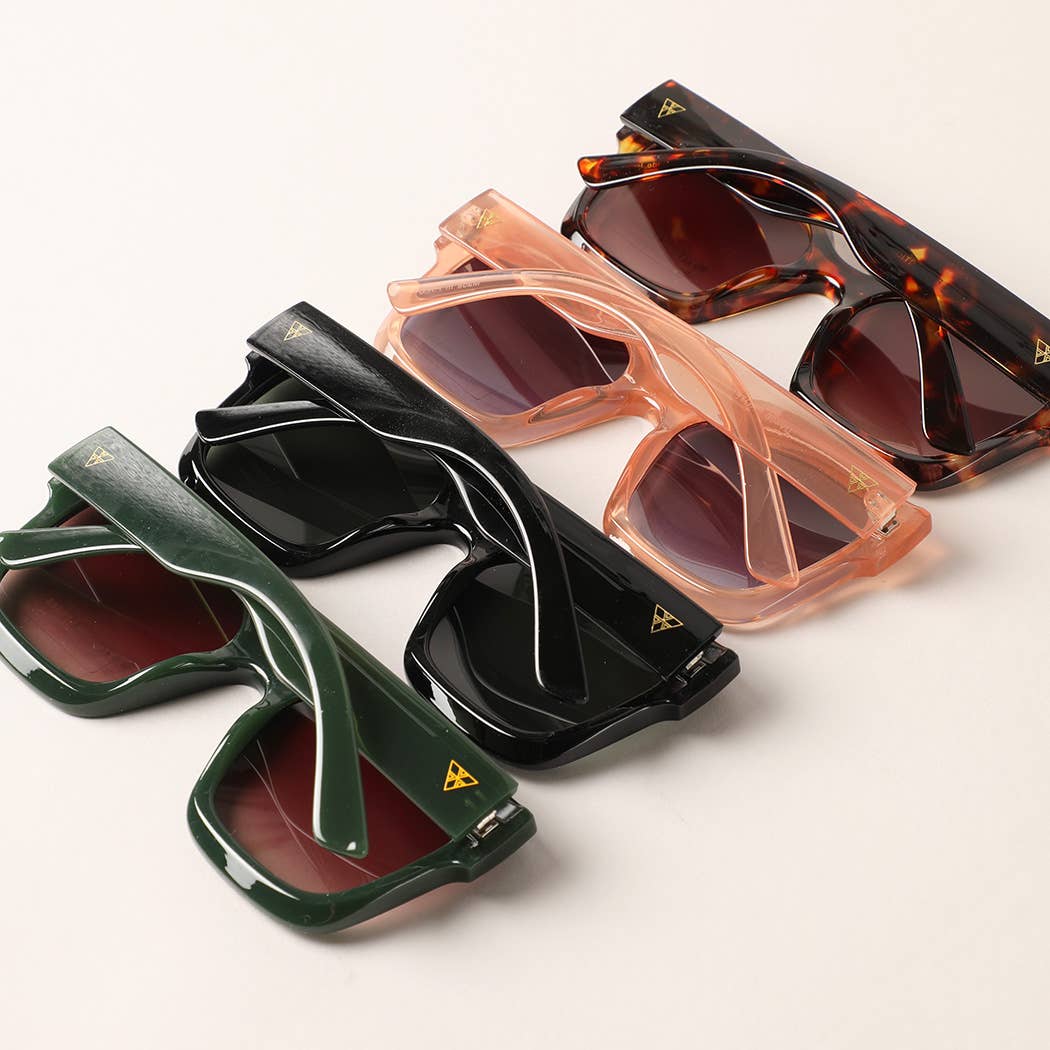 12 OLIKA FÄRGER Överdimensionerade fyrkantiga solglasögon med tjock ram för wholesale på Faire3