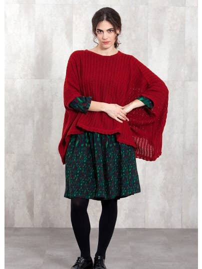 Maglione poncho 4713/61 per la vendita all'ingrosso da parte di NID D'ABEILLE