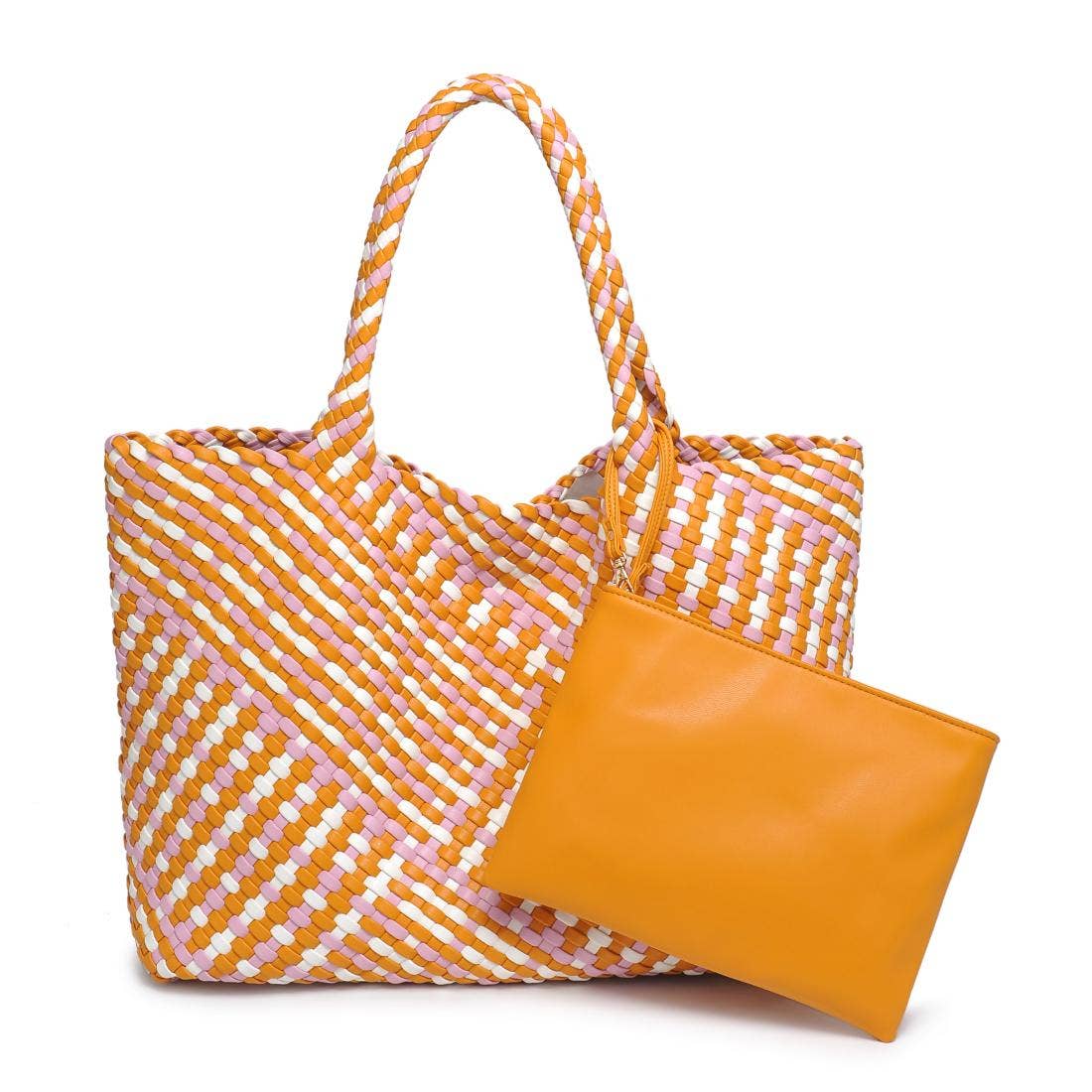 Moda Luxe - Vendita all'ingrosso Borsa tote - Donna - Borsa tote intrecciata in pelle vegana Solana92