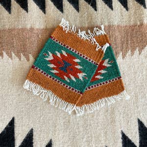 Zapotec wool rug (2x3) - Blue Diamond Diversity