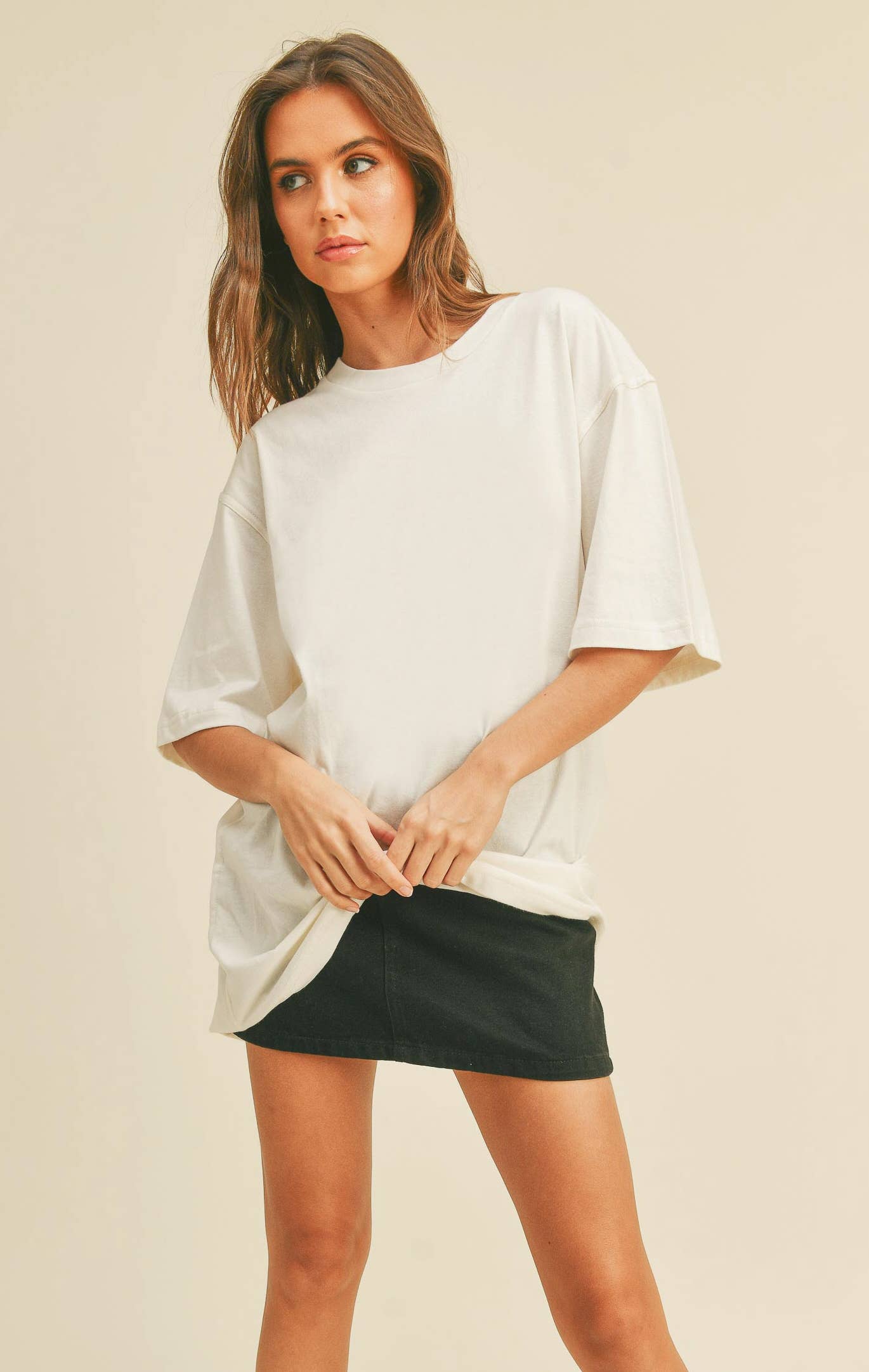 Honestee - Wholesale T-Shirt - Women's - Blank Oversized T-Shirt10