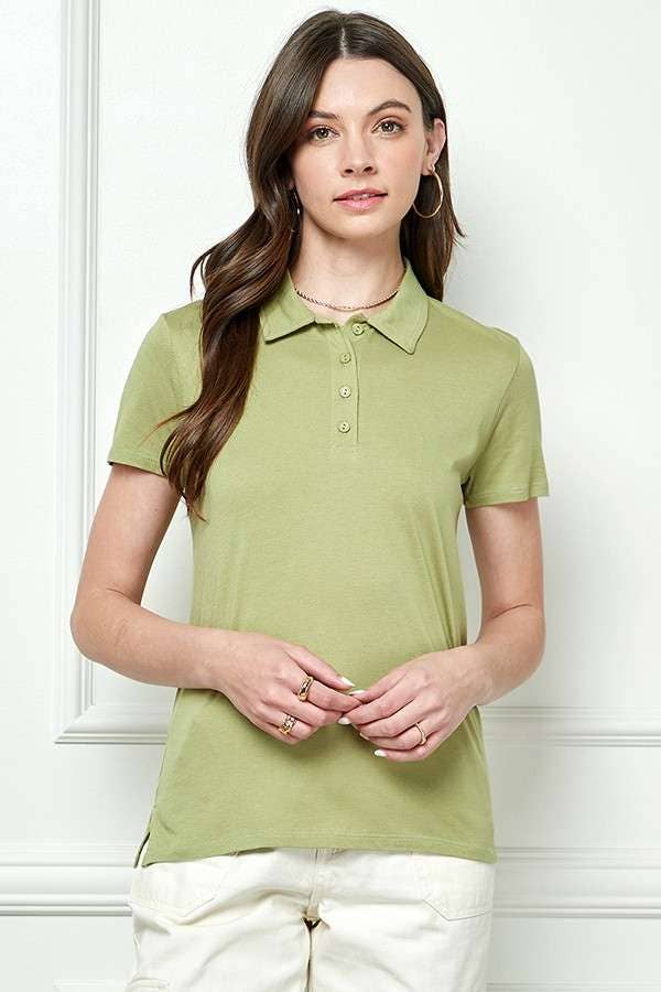 Heart & Hips - Venta al por mayor Polo - Mujer - JT49995 - CAMISETA POLO JERSEY MANGA CORTA2