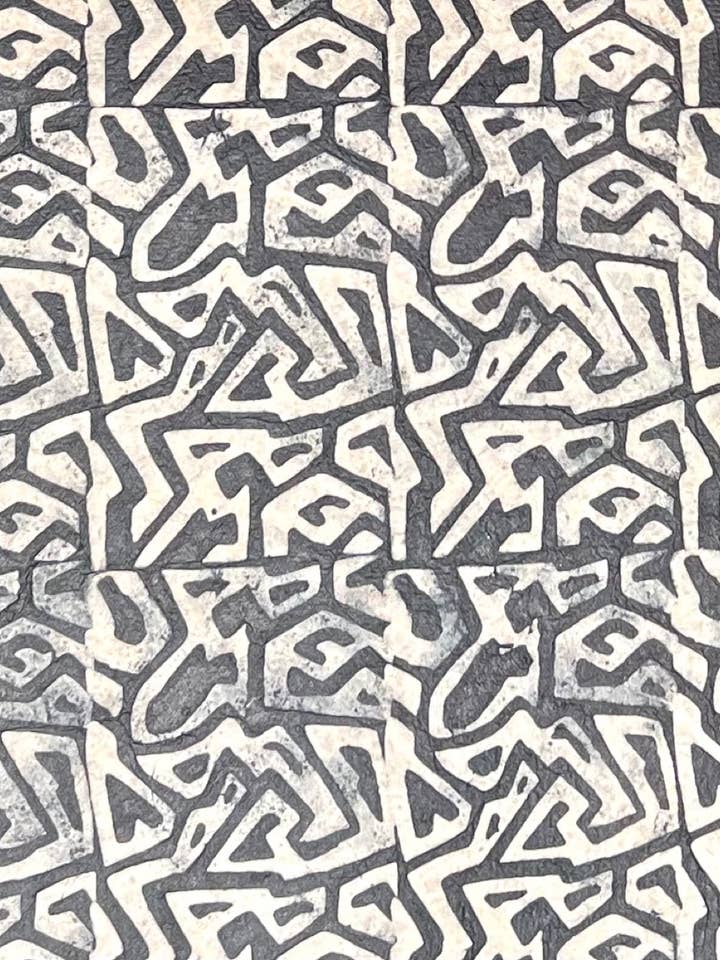 Batik geometric, black for wholesale by Giftsland