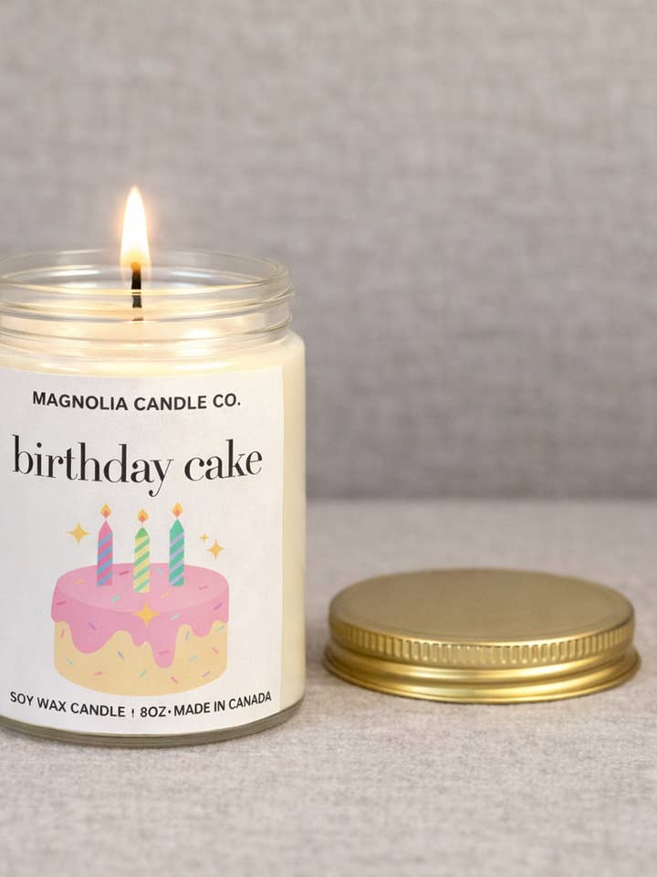 Geburtstagstorte - Feierkerze 8oz für den Großhandel von Magnolia Candle Company