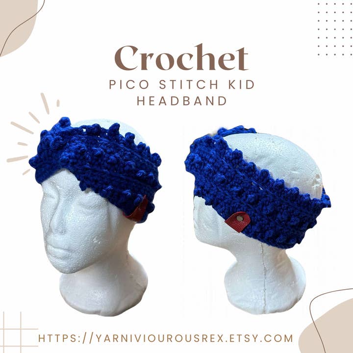 Indigo Fat Pico Pannband för wholesale av Yarniviourous Rex