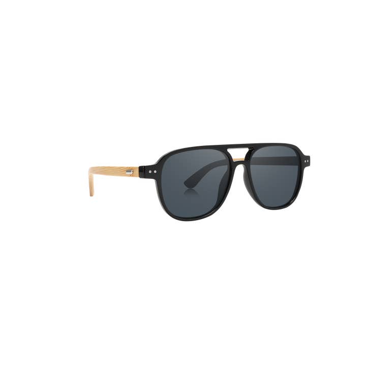 SolarX Eyewear – Großhandel Sonnenbrille – Unisex – 52071-POL/BAM - Polarisierte Trendy Sonnenbrille & Bambus-Bügel