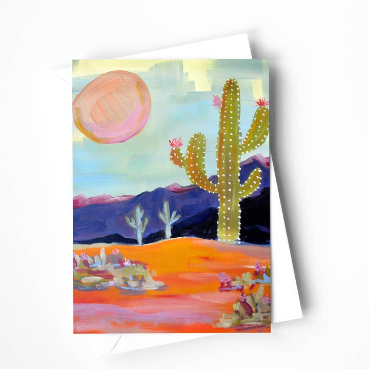 Solitaire Greeting Card for wholesale by Kaley Alie Art