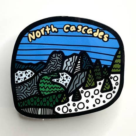 Vinylsticker van North Cascades voor wholesale door Evergreen Adventures