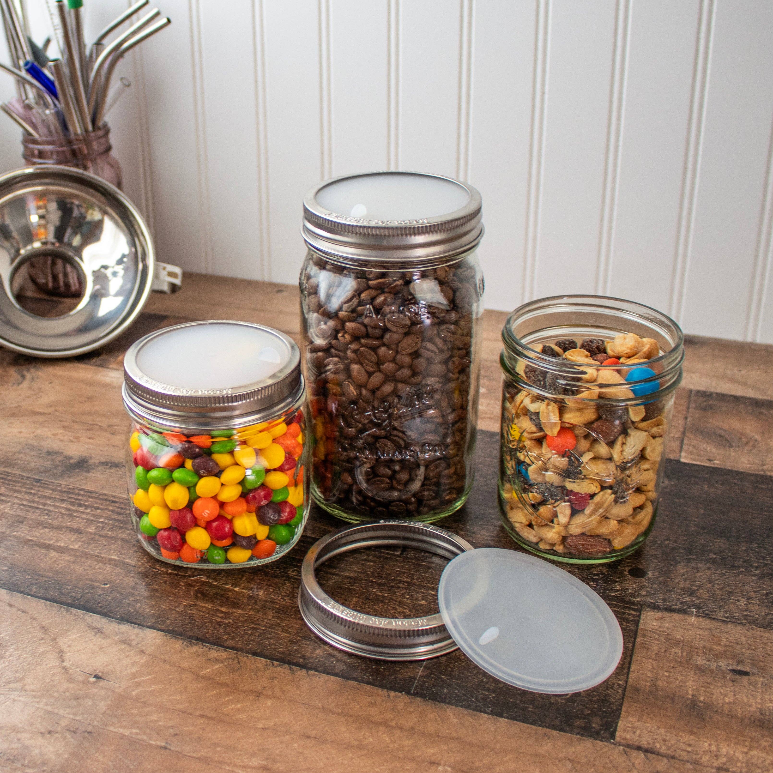 Mason Jar Lifestyle - Wholesale Food Storage Container - Platinum Cured, Leak Proof Silicone Sealing Lid Liners4