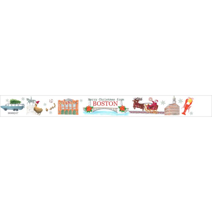 Dishique - Wholesale Ornament - Boston Christmas Porcelain Sphere Ornament