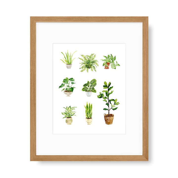 Houseplant Art Print for wholesale by Kathryn Voss Design