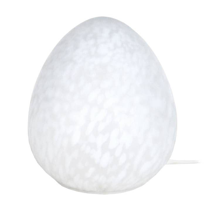 EI - Lámpara de noche ovalada de vidrio satinado para venta al por mayor de Tosel Shop