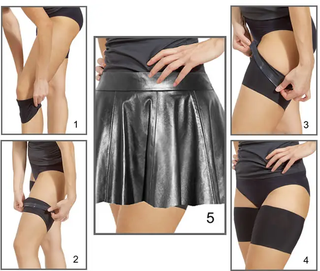 Bandelettes® – wholesale Sport-/loungeleggings – Dam – Bandelettes@ anti-lår skavningsband, svart, unisex (Copy)10