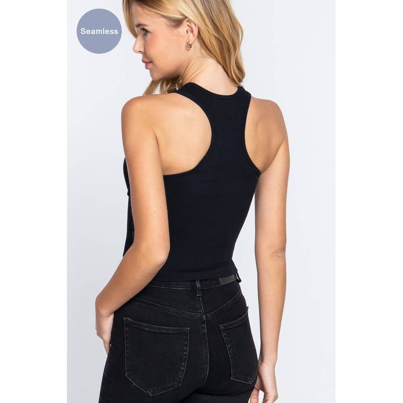 MintChoco – Großhandel Strickoberteil – Damen – NAHTLOSES CROP-TOP MIT UNTERSTREICHUNGSDETAIL18