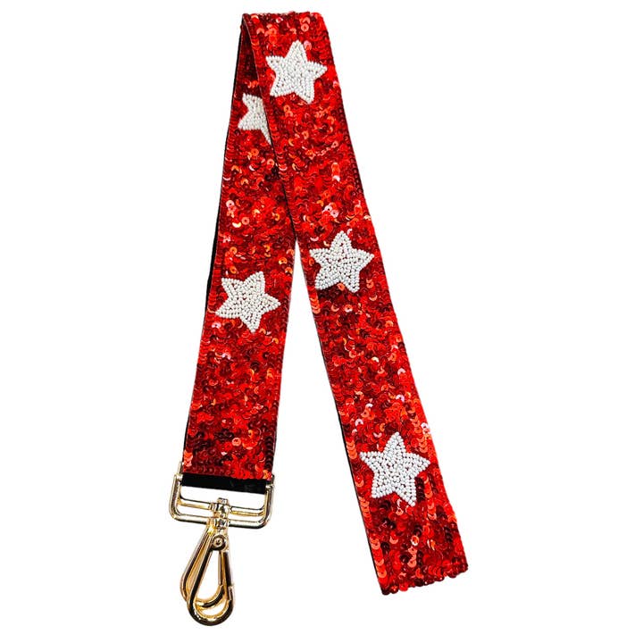 Game Day Star Sequin Straps for wholesale by Queens Designs