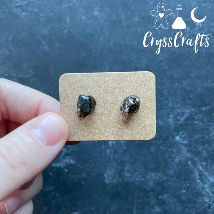 CryssCrafts - Wholesale Stud/post earrings - Natural Stone Chip Stud Earrings3