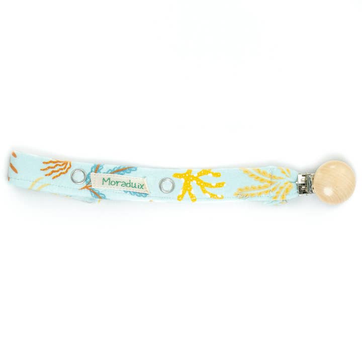 Attache-tétine Bois Algues pour la vente par Moraduix