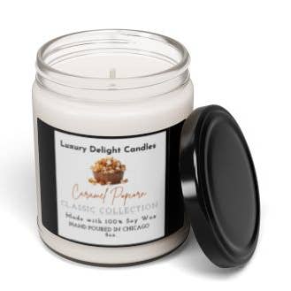 Caramel Popcorn for wholesale by Luxury Delight Candle Company