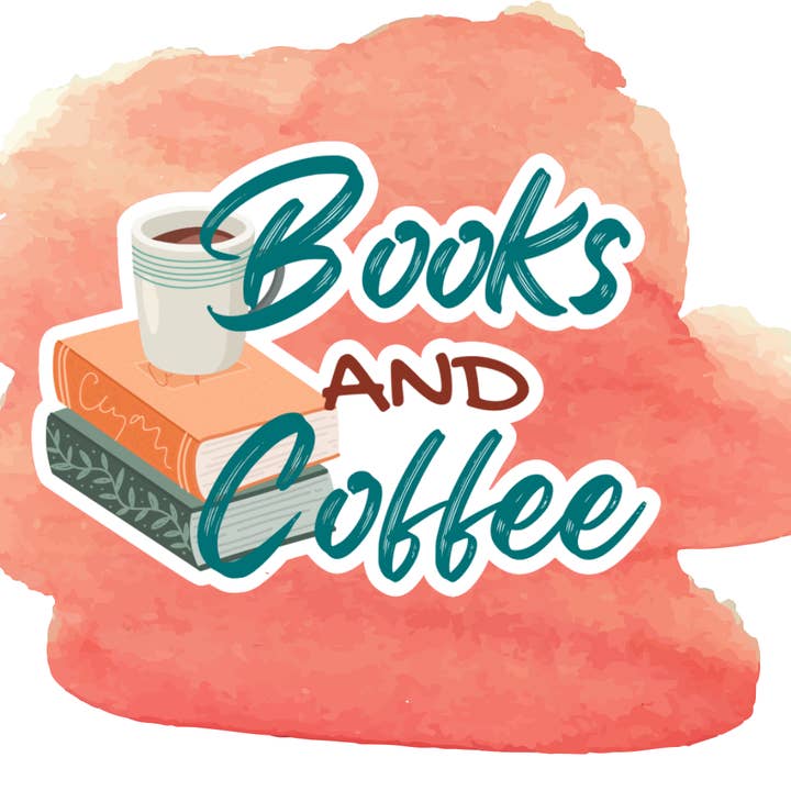 Books and Coffee sticker for wholesale by Blonde owl designs