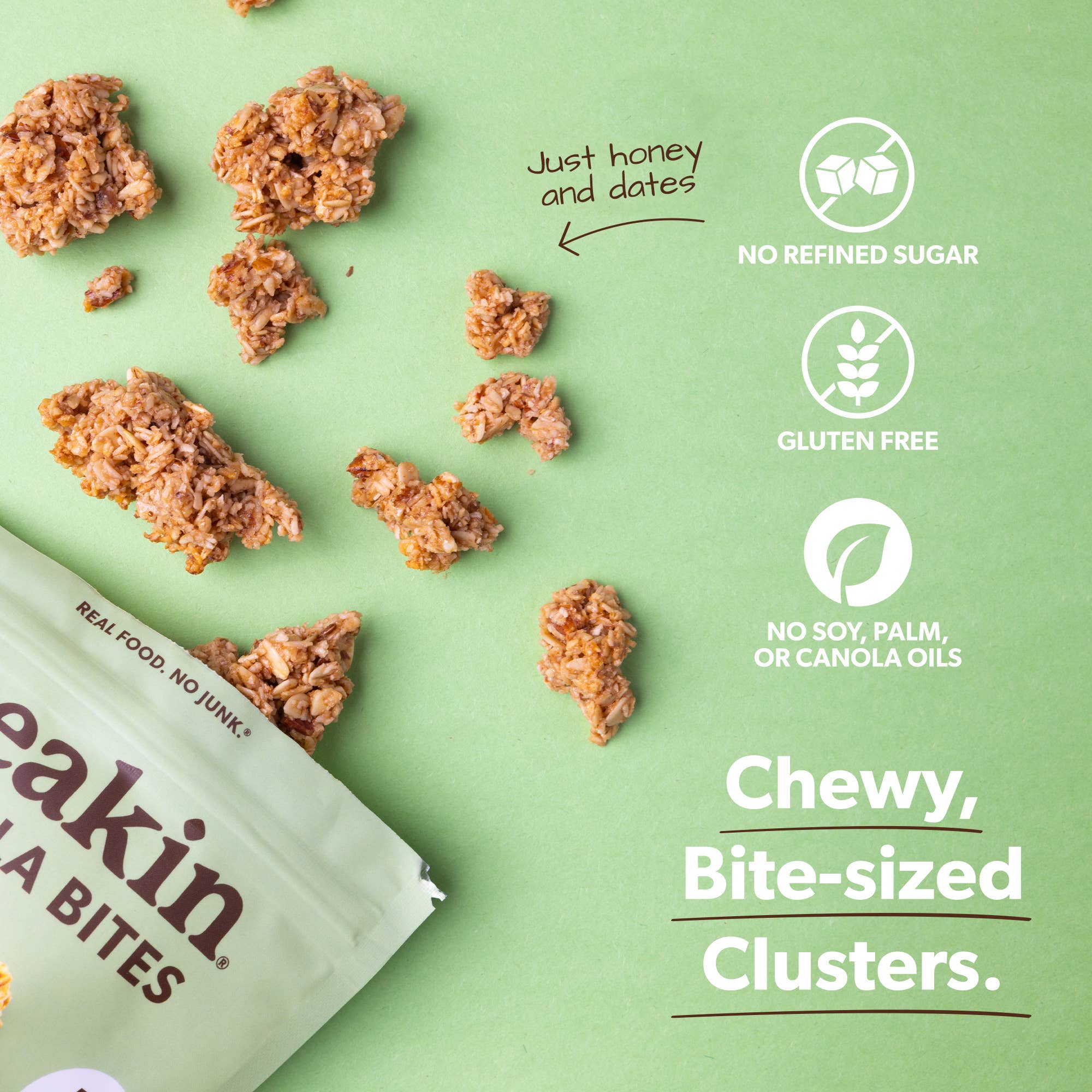 Breakin Snacks - Wholesale Granola - Coconut Almond: Protein & Fiber Granola Bites (10pk)2