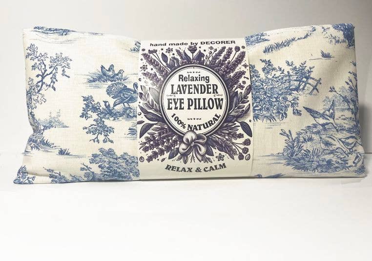 DECORER - Wholesale Meditation Supplies - Weighted - Relaxing Eye Pillow! Lavender -  toile du jouy 2
