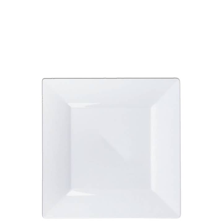 EcoQuality - Wholesale Dinner Plate - 6.5" Plastic Square White Dessert Plates Splendid Collection2