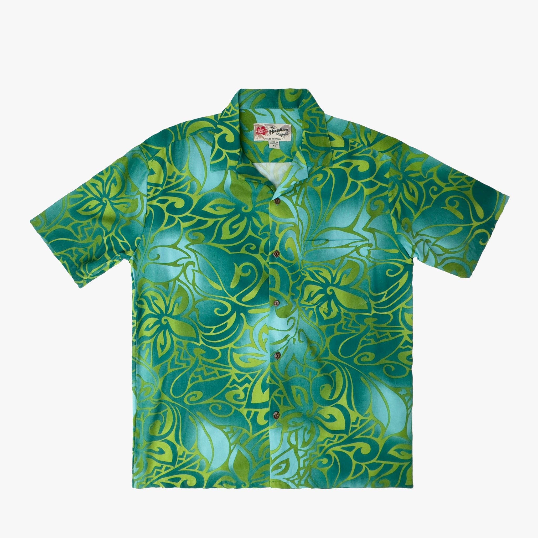 Hilo Hattie - Wholesale Button Down Shirt - Men's - Tribal Tiare Aloha Shirt0