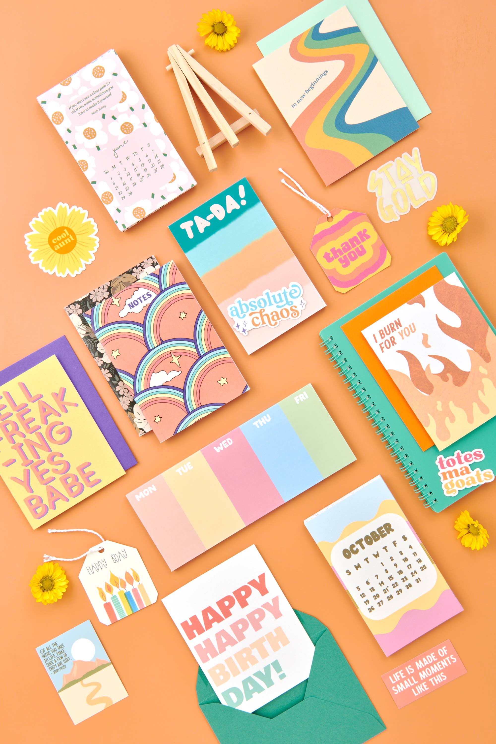 Lucky Dog Design Co. - Wholesale Calendar - Groovy Baby 2026 Desk Calendar3