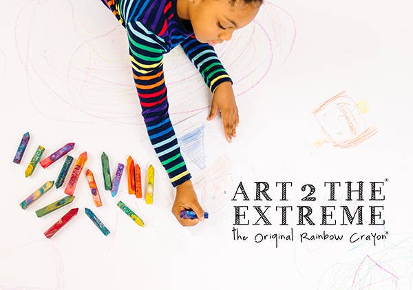 Art 2 the Extreme® - The Original Rainbow Crayon® - Vente Crayon – enfant et bébé - Lot de 4 crayons d'arc-en-ciel originaux Fabulous Me Mini Crayon Stix®3
