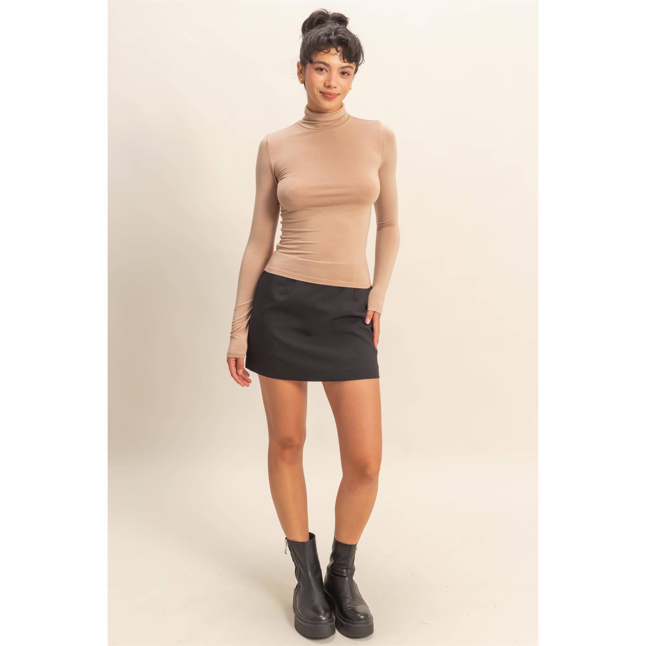 HYFVE - Wholesale Shirt - Women's - Turtleneck Long Sleeve Fitted Top18