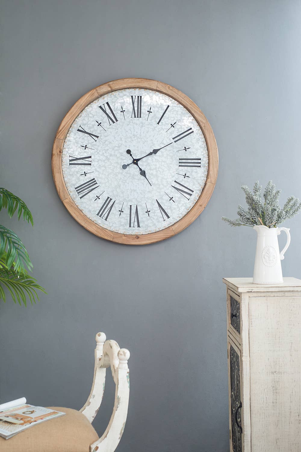 A&B Home Group Inc. - Venta al por mayor Relojes de pared - Reloj de Pared Rústico Kensington de 32,5"2