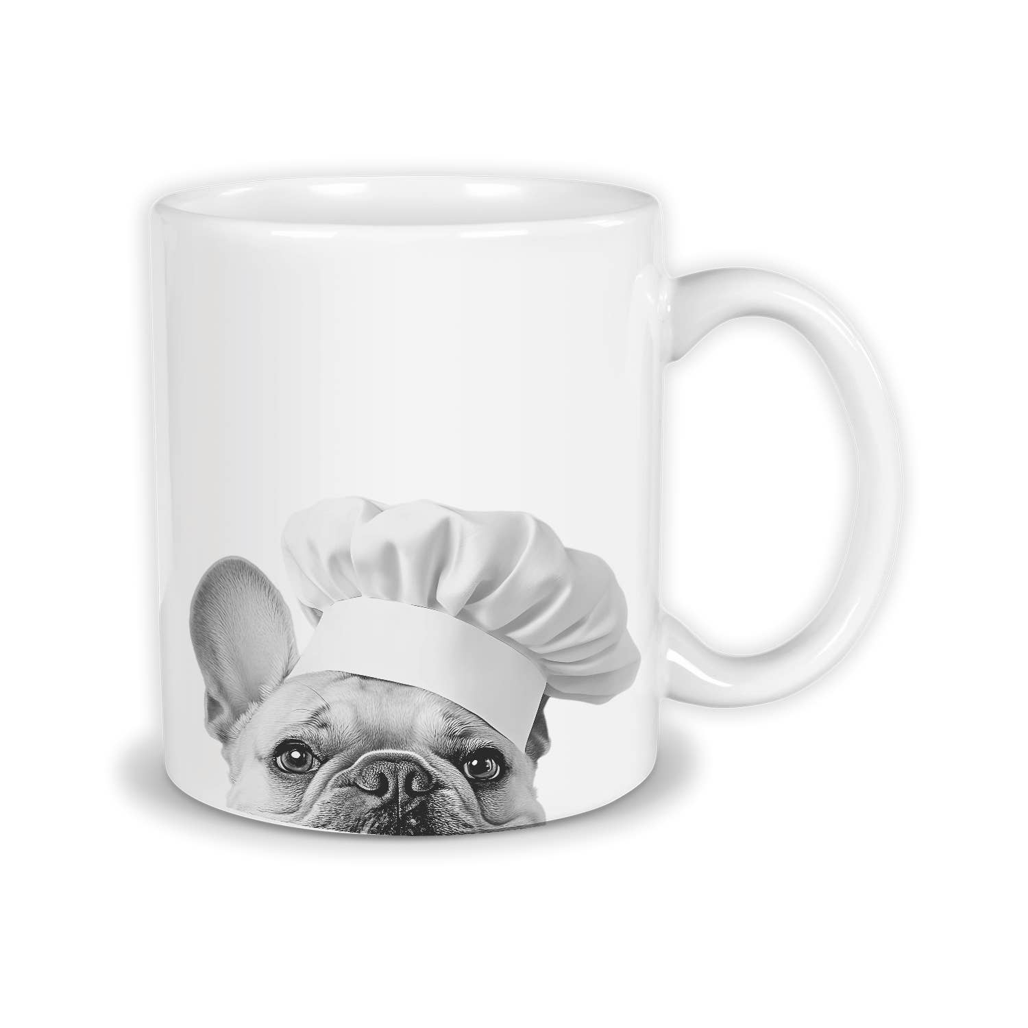 Perkie Prints - Wholesale Coffee Mug - Peeking Frenchie Chef Mug