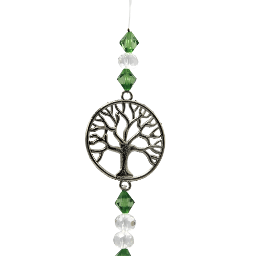 Green Tree – wholesale Suncatcher – Suncatcher Hanging Green Beads Tree of Life1