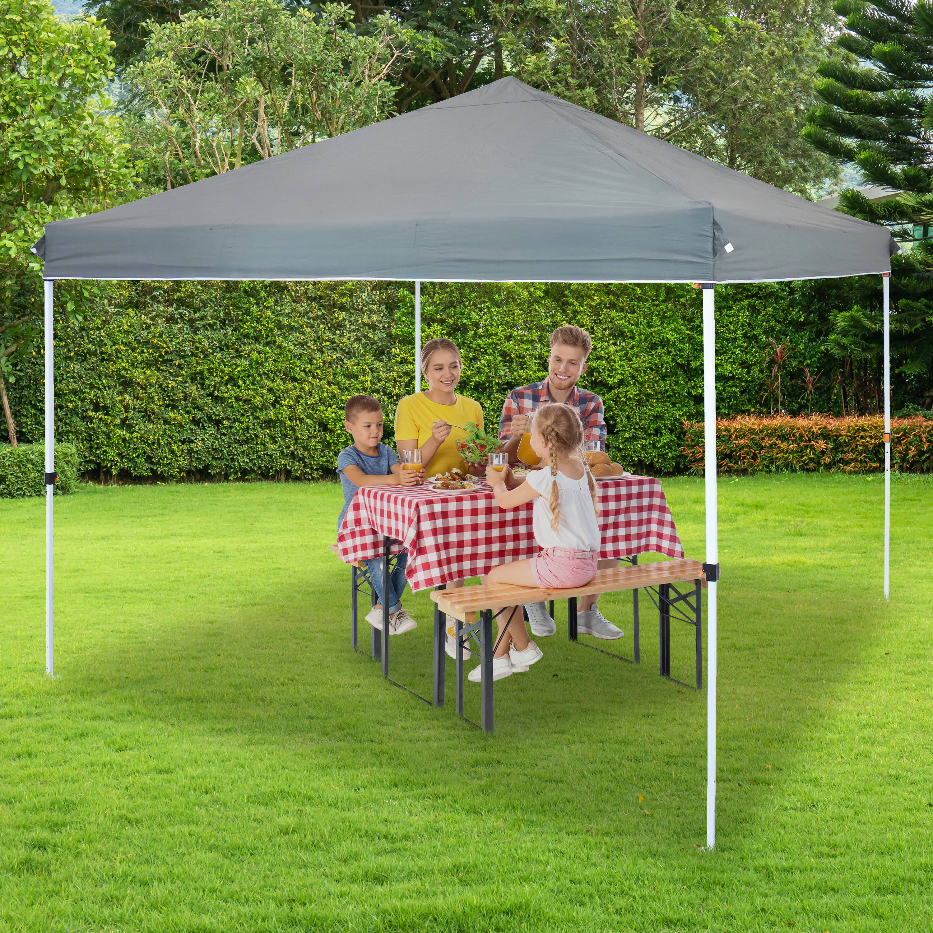 Sunnydaze Decor - Wholesale Sports & Outdoor - 12 x 12 ft Standard Oxford Fabric Pop-Up Canopy Shade - Gray6