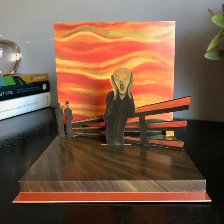 Today is Art Day – wholesale Everyday greeting card – Scream - Munch - Pop-Up Card