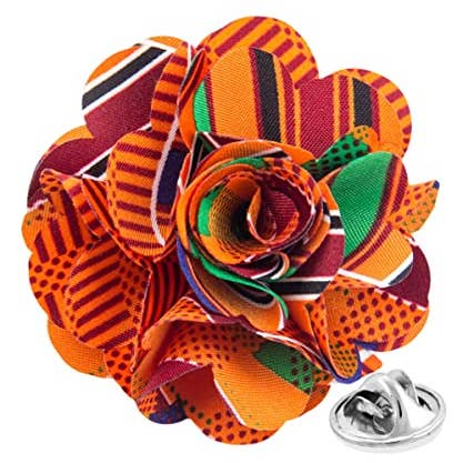 Classy Cufflinks – Engroshandel Reversnål/knap – Vittorio Vico Kente Blomster Reversnål