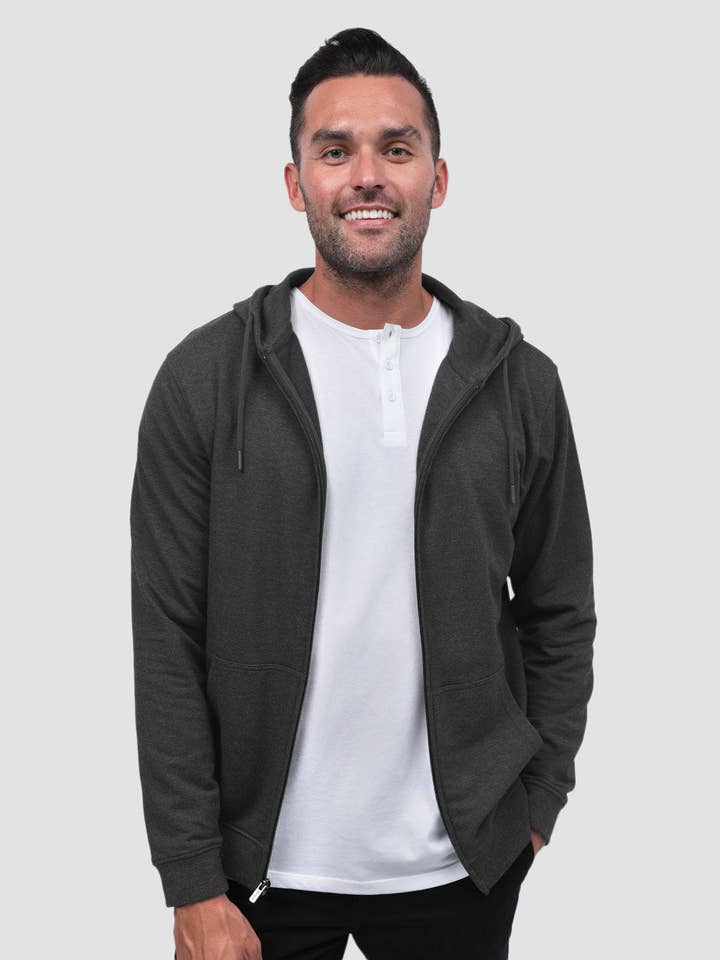 INTO THE AM - Wholesale Hoodie - Men's - Men's Zip-Up Hoodie Sweatshirt (Non-Branded)34