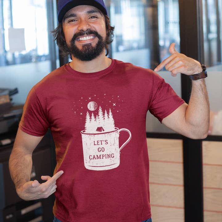 T-shirt graphique Let's Go Camping pour la vente par McCarty Branch Company