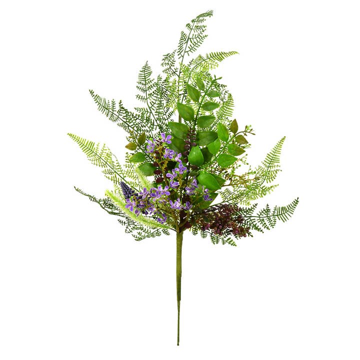 Green Purple Vickerman 21.5" Green/Purple Maytime Spray 2 Pack for wholesale on Faire