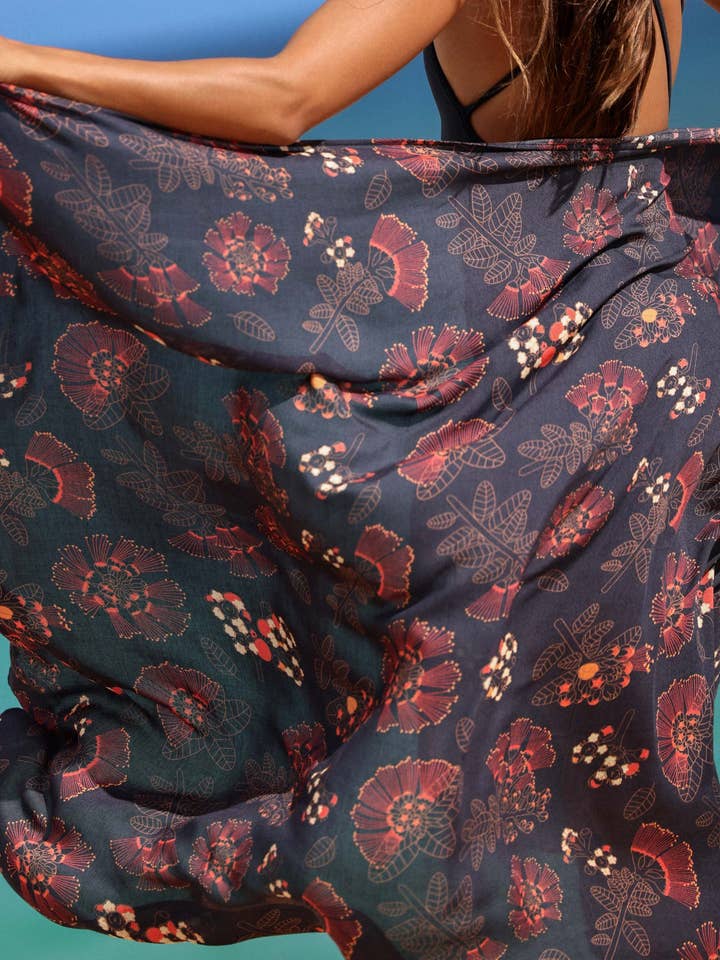 Tag Aloha Co. - Wholesale Swim Cover Up - Women's - ‘Ōhi‘a Lehua Pareo2