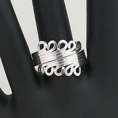 Costello International - Venta al por mayor Anillo de banda/apilable - Anillos de plata Art Deco6