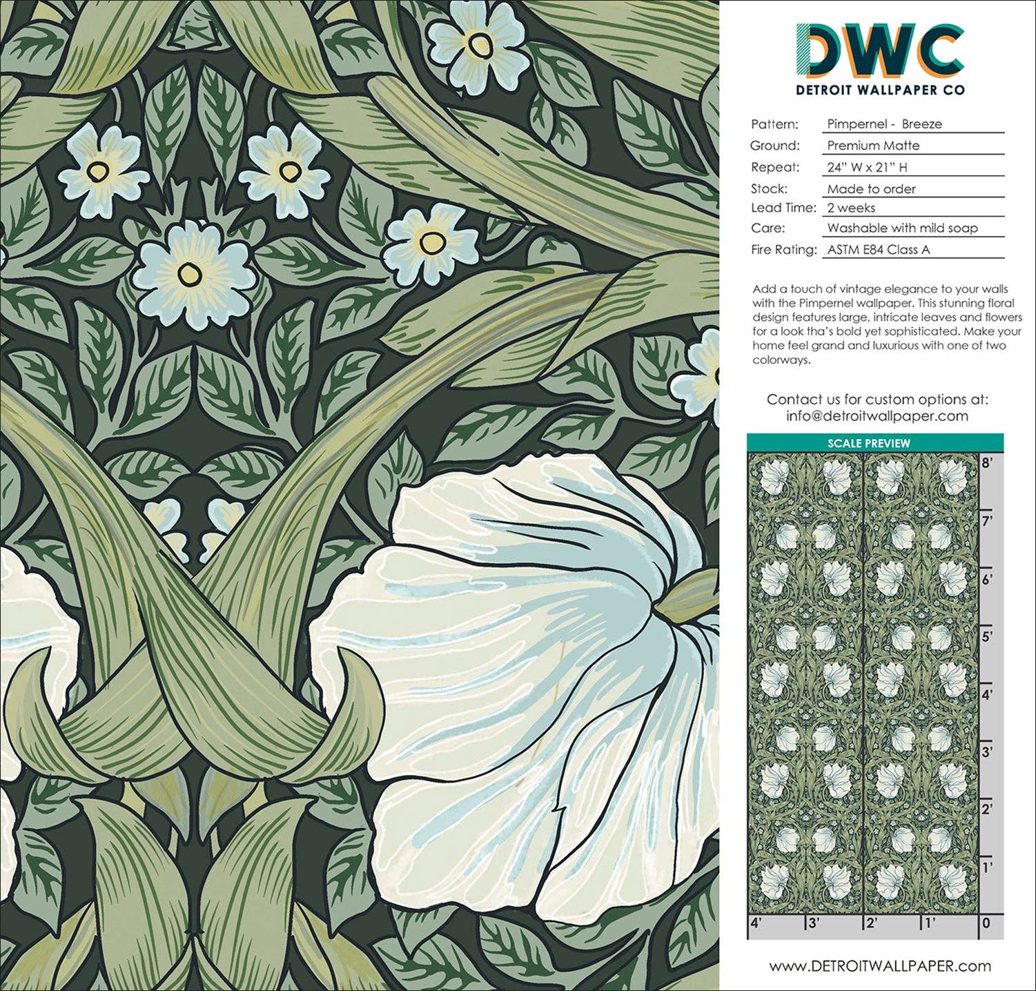 Detroit Wallpaper Co. - Wholesale Wallpaper - Pimpernel - Breeze Wallpaper1