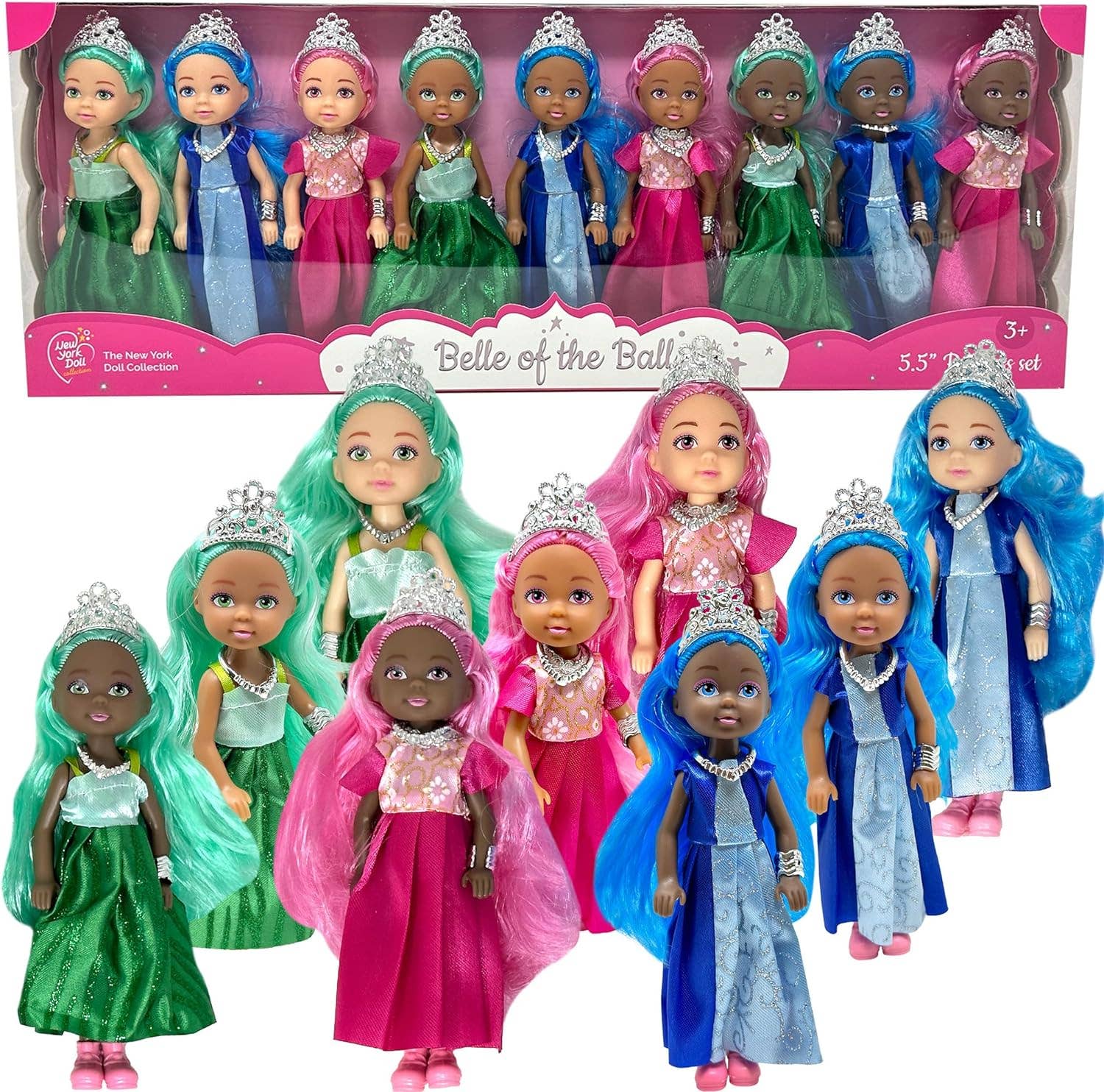 The New York Doll Collection - Wholesale Doll - Kids - Little Dolls Set with Mini Princess Dolls for Girls8