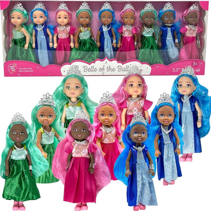 The New York Doll Collection - Wholesale Doll - Kids - Little Dolls Set with Mini Princess Dolls for Girls8