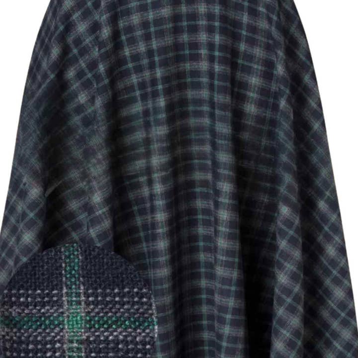 Sophie Blue Ink Woollen Check Tartan Midi Swing Skirt and other Purchase Wholesale woollen fabric. Free Returns & Net 60 Terms on Faire trending on Faire.